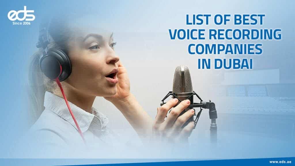 List of Best Voice Recording Companies in Dubai